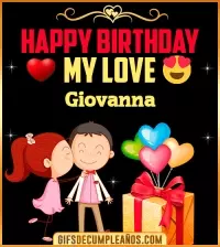 GIF Happy Birthday Love Kiss gif Giovanna